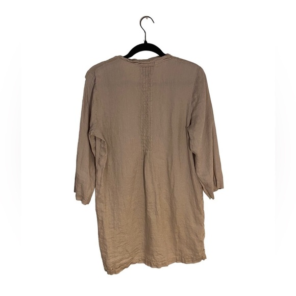 J.Jill 100% Linen Popover Tunic Medium - Picture 2 of 2